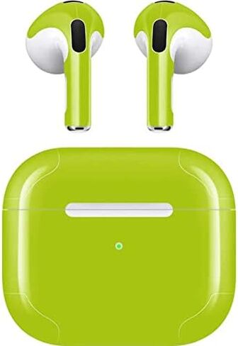 غلاف صوتي من Skinit متوافق مع Apple AirPods (الجيل الثالث، 2021) - تصميم ليموني مصمم في الأصل من Skinit in Saudi Arabia