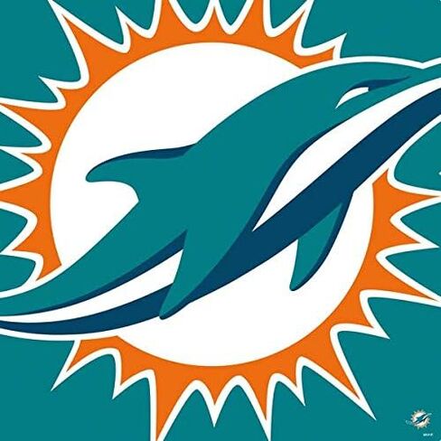 Skinit Decal Gaming Skin Compatible with PS4 Pro Console and Controller Bundle - Officially Licensed NFL Miami Dolphins Large Logo Design in Saudi Arabia