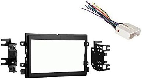 Absolute Usa Compatible with/Replacement for Ford F-150 2004-2006 for Double DIN Stereo Dash Kit and Radio Wire Harness in Saudi Arabia