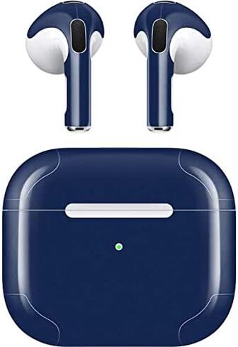 Skinit Decal Audio Skin Compatible with Apple AirPods (3rd Gen, 2021) - Skinit Originally Designed Midnight Blue Design in Saudi Arabia