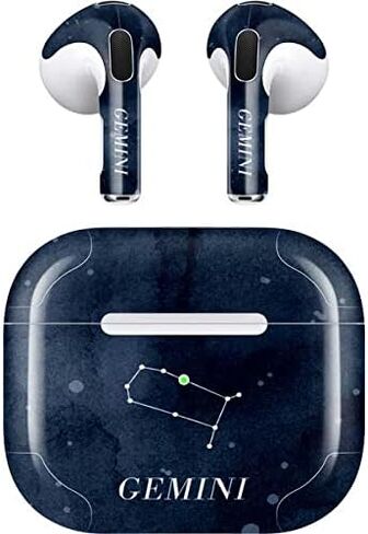 Skinit Decal Audio Skin Compatible with Apple AirPods (3rd Gen, 2021) - Skinit Originally Designed Gemini Constellation Design in Saudi Arabia