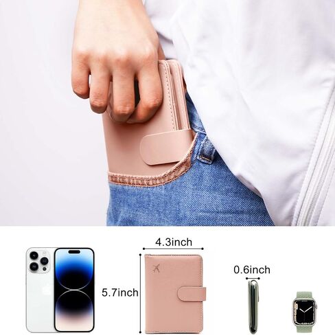 Premium Leather Passport Holder Covers Case, Waterproof Travel Wallet Passport Holder, Passport Book for Women Men in Saudi Arabia