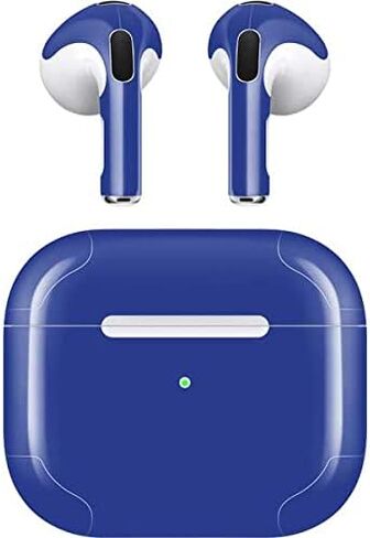 Skinit Decal Audio Skin Compatible with Apple AirPods (3rd Gen, 2021) - Skinit Originally Designed Blue Design in Saudi Arabia