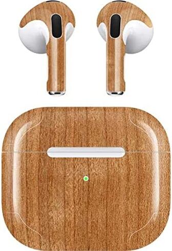 غلاف صوتي من Skinit متوافق مع Apple AirPods (الجيل الثالث، 2021) - تصميم من الخشب الطبيعي مصمم في الأصل من Skinit in Saudi Arabia
