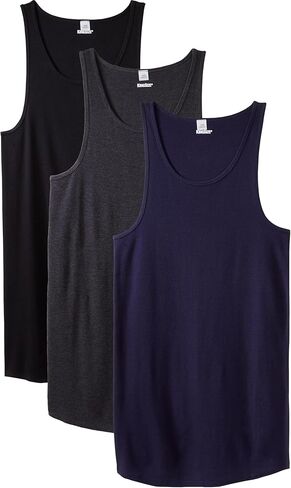 KingSize Men's Big & Tall Cotton Tank Undershirt 3-Pack in Kuwait