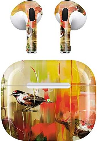 Skinit Decal Audio Skin Compatible with Apple AirPods (3rd Gen, 2021) - Skinit Originally Designed Two Little Birds Design in Saudi Arabia