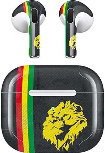 غلاف صوتي من Skinit متوافق مع Apple AirPods (الجيل الثالث، 2021) - لافتة عمودية مصممة في الأصل من Skinit - تصميم أسد يهوذا in Saudi Arabia
