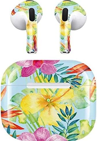 غلاف صوتي من Skinit متوافق مع Apple AirPods (الجيل الثالث، 2021) - تصميم Skinit الأصلي بتصميم Tropical Daze in Saudi Arabia