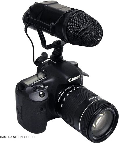 Digital Nc Professional Microphone Compatible with Sony Alpha SLT-A37 (Stereo/NRS) with Dead Cat Wind Muff for High End Systems (DSLR and Video) in Saudi Arabia