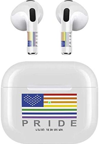 Skinit Decal Audio Skin Compatible with Apple AirPods (3rd Gen, 2021) - Skinit Originally Designed 6-26 The Day Love Won Design in Saudi Arabia