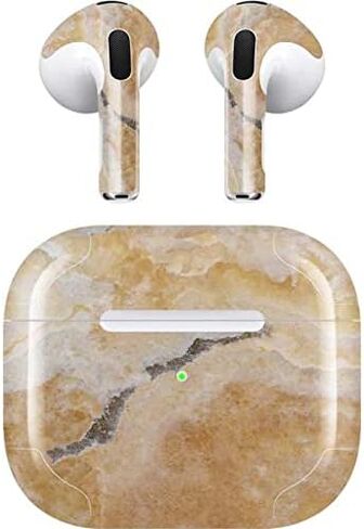 Skinit Decal Audio Skin Compatible with Apple AirPods (3rd Gen, 2021) - Skinit Originally Designed Crystal Vanilla Design in Saudi Arabia