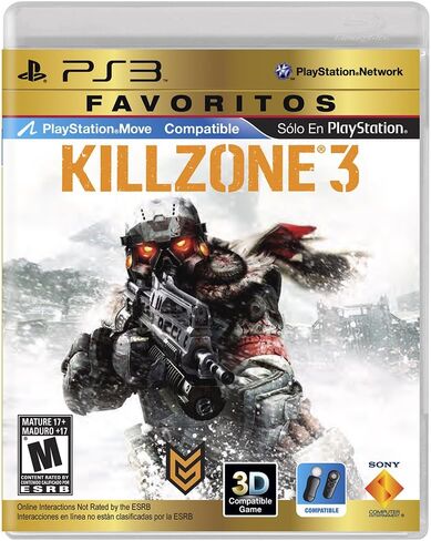 لعبة Killzone 3 Favoritos (متوافقة مع الحركة) إصدار إسباني/إنجليزي - بلاي ستيشن 3 in Saudi Arabia