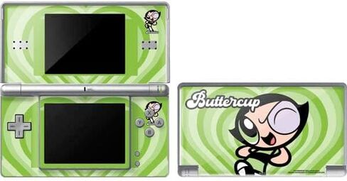 Skinit Decal Gaming Skin Compatible with DS Lite - Officially Licensed Warner Bros Buttercup Green Hearts Design in Saudi Arabia