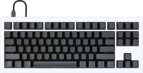 لوحة مفاتيح TKL ميكانيكية للألعاب سلكية باللون الأبيض مع RGB من DROP (متجددة) in Kuwait