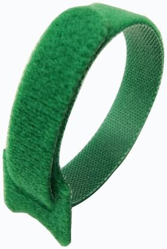 20PCS Releasable Nylon Cable Ties Loop Wrap Bundle Tie T-Type Cable Organizers Network Wire Adhesive Fastener Straps,Green in Saudi Arabia