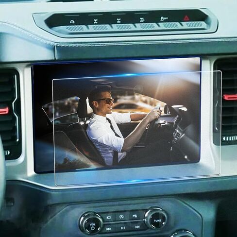 For 2025 Bronco Sport (Big Bend/Heritage/Free Wheeling/Outer Banks/Badlands) Screen Protector 13.2 Inch Glossy Tempered Glass Touchscreen *1 Accessories 9H Hardness Glass - No More Scratch&Fingerprint in Saudi Arabia