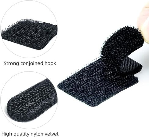 Hook And Loop Cable Ties, Cable Management Under Desk, Adjustable New Type of Stable Hook, Household & Office Essentials, 50 Pieces Per Box in Saudi Arabia
