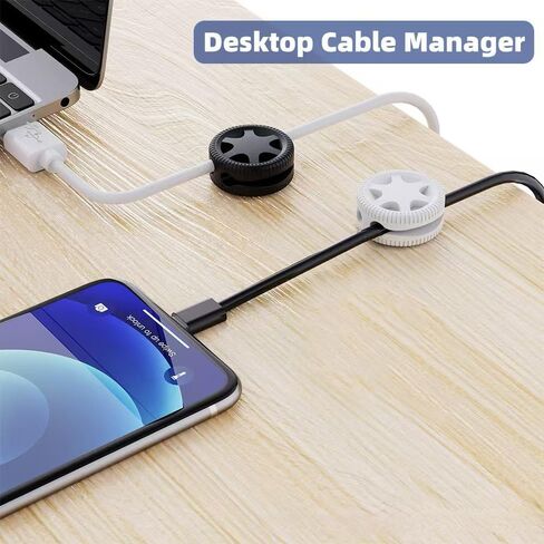 319pcs Cable Management Organizer Kit, Desk Cord Organizer, 98 Adhesive Cable Clips Holder, 17 Reusable Cable Strap, 4 Cable Sleeve Split, and 200 Nylon Cable Zip Ties (Black) in Kuwait
