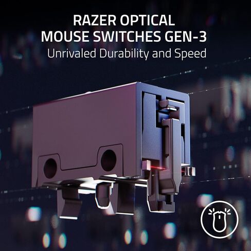 ماوس الألعاب السلكي المريح Razer Basilisk V3 35K: عجلة إمالة HyperScroll - مستشعر بصري 35K DPI Gen 2-13 عناصر تحكم قابلة للتخصيص - Chroma RGB - مفاتيح بصرية Gen 3 - كابل Speedflex (متجدد) in Saudi Arabia