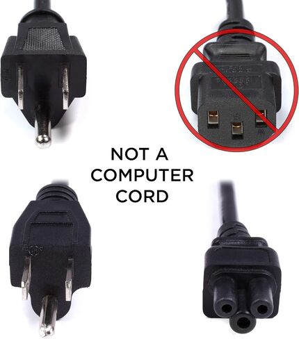 THE CIMPLE CO 6 FT, 3-Prong AC Power Cable for Laptops, Computers, & Power Supplies - C5 Mouse Power Supply Cord - NEMA 5-15P to C5 / IEC 320 - (1.8 Meter), White in Saudi Arabia