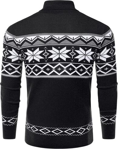 Amussiar Men's Turtleneck Sweater Slim Fit Cotton Knitted Pullover Sweater Casual Lightweight Long Sleeve Top in Saudi Arabia