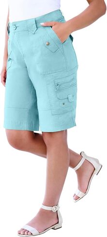 Roaman's Women's Plus Size Plus Size Cargo Shorts in Saudi Arabia