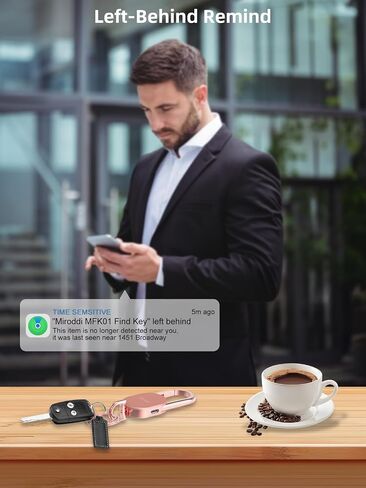 جهاز تعقب سلسلة المفاتيح، جهاز العثور على المفاتيح يعمل متوافق مع Find My App (iOS فقط)، سلاسل مفاتيح السيارة شديدة التحمل للرجال، جهاز تعقب مضاد للفقد مع حلقات مفاتيح، قابل لإعادة الشحن ومقاوم للماء، ذهبي وردي in Kuwait
