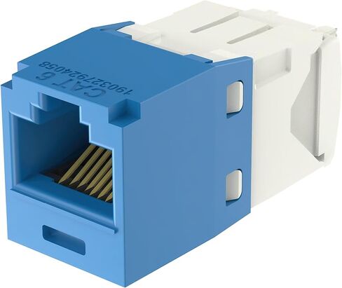 CJ688TGBU Category 6 TX6 Plus Mini-Com UTP Jack Module, Blue, TG Style, Toolless, RJ45 Ethernet High Performance Network Module, T568A/T568B Wiring in Saudi Arabia