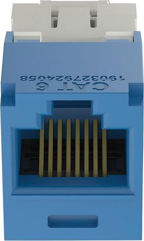 CJ688TGBU Category 6 TX6 Plus Mini-Com UTP Jack Module, Blue, TG Style, Toolless, RJ45 Ethernet High Performance Network Module, T568A/T568B Wiring in Saudi Arabia