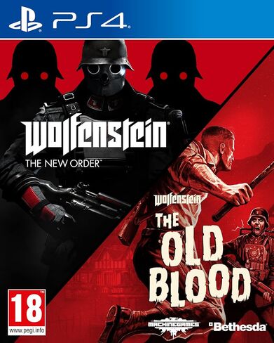 Wolfenstein The New Order and The Old Blood Double Pack (PS4) (متجدد) (إصدار الاتحاد الأوروبي) in Kuwait
