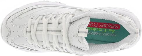 حذاء رياضي نسائي من Skechers Sport D'Lites برباط من الإسفنج الذكي - - 8 W US in Kuwait