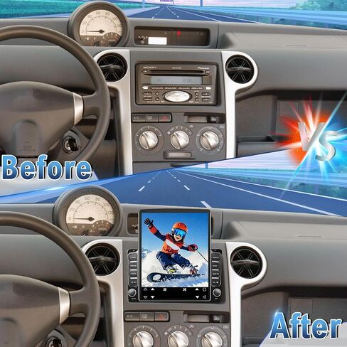 Android 14 Double Din Car Stereo Radio for Scion xB 2004 2005 2006, 2G+32G 9.7" Touchscreen Car Radio w/Wireless Carplay Android Auto GPS WiFi Bluetooth RDS DSP SWC Backup Camera in Saudi Arabia