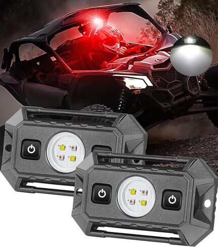 UTV LED قبة ضوء مع مفتاح، إضاءة Rfroad Universal Roll Bar Mount LED ضوء أبيض داخلي ضوء فائدة لفة قفص داخل الضوء لـ UTV ATV Polaris Truck Bed RZR Can Am Car Golf Cart in Kuwait