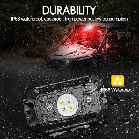 UTV LED قبة ضوء مع مفتاح، إضاءة Rfroad Universal Roll Bar Mount LED ضوء أبيض داخلي ضوء فائدة لفة قفص داخل الضوء لـ UTV ATV Polaris Truck Bed RZR Can Am Car Golf Cart in Kuwait