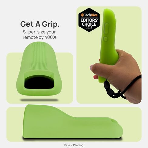 GripStand™ Roku Voice Remote Cover: Stand Up Design, Enhanced Grip, Silicone Case: Fits TV Streaming Stick Plus 2025 4K/HD/HDR, Compatible with AirTag and TileMate, Lime Glow by 73&Sunny in Saudi Arabia