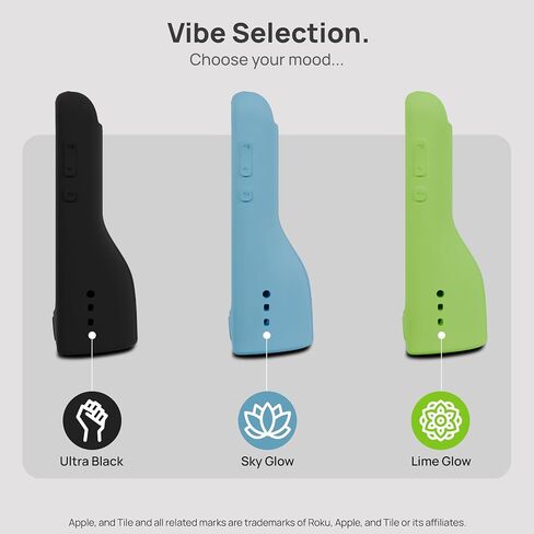 GripStand™ Roku Voice Remote Cover: Stand Up Design, Enhanced Grip, Silicone Case: Fits TV Streaming Stick Plus 2025 4K/HD/HDR, Compatible with AirTag and TileMate, Lime Glow by 73&Sunny in Saudi Arabia