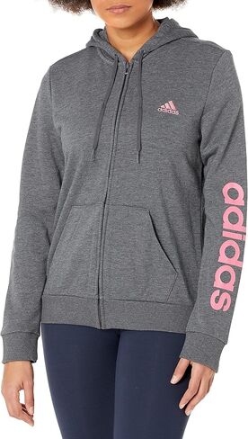 سترة بغطاء رأس بسحاب كامل وشعار أساسيات للنساء من adidas in Kuwait