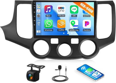 4G + 64G راديو السيارة ستيريو لكيا أوبتيما ماجنتيس 2006-2010 مع CarPlay اللاسلكي Android Auto 9 "1280 * 720 شاشة تعمل باللمس Android 15 وحدة الرأس مع بلوتوث 5.0 32EQ GPS RDS FM WiFi HD كاميرا احتياطية in Kuwait