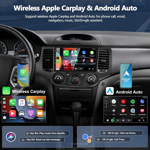 4G + 64G راديو السيارة ستيريو لكيا أوبتيما ماجنتيس 2006-2010 مع CarPlay اللاسلكي Android Auto 9 "1280 * 720 شاشة تعمل باللمس Android 15 وحدة الرأس مع بلوتوث 5.0 32EQ GPS RDS FM WiFi HD كاميرا احتياطية in Kuwait