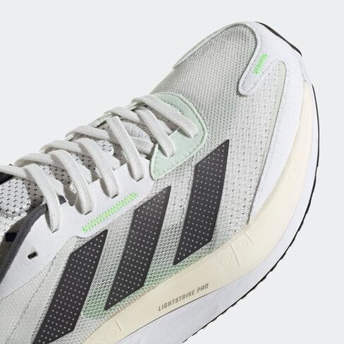 adidas Adizero Boston 11 Crystal White/Night Metallic/Linen Green 10 D (M) in Saudi Arabia