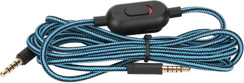 Zerone Gaming Headset Cable Woven Earphone Cord with Volume Control and Mute for G Pro G Pro X G433 G233 (Blue) in Saudi Arabia