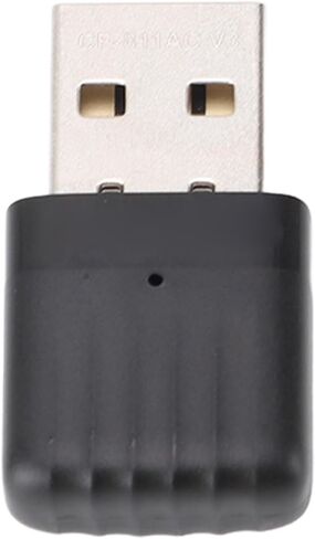 جهاز إرسال USB WiFi مدمج وقوي ثنائي النطاق من SUNGOOYUE لأجهزة 7 8 8.1 10 11، محول لاسلكي لأجهزة الكمبيوتر المحمولة المكتبية، أسود ABS in Kuwait