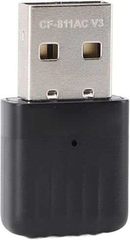 جهاز إرسال USB WiFi مدمج وقوي ثنائي النطاق من SUNGOOYUE لأجهزة 7 8 8.1 10 11، محول لاسلكي لأجهزة الكمبيوتر المحمولة المكتبية، أسود ABS in Kuwait