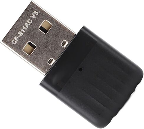 جهاز إرسال USB WiFi مدمج وقوي ثنائي النطاق من SUNGOOYUE لأجهزة 7 8 8.1 10 11، محول لاسلكي لأجهزة الكمبيوتر المحمولة المكتبية، أسود ABS in Kuwait