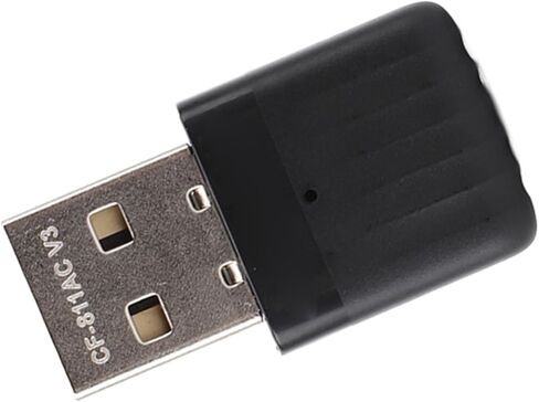 جهاز إرسال USB WiFi مدمج وقوي ثنائي النطاق من SUNGOOYUE لأجهزة 7 8 8.1 10 11، محول لاسلكي لأجهزة الكمبيوتر المحمولة المكتبية، أسود ABS in Kuwait