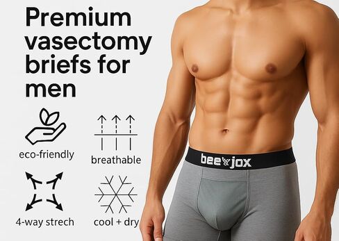 Vasectomy Underwear, 2-pk, Boxer Briefs w/Jockstrap-style Hammock in Saudi Arabia