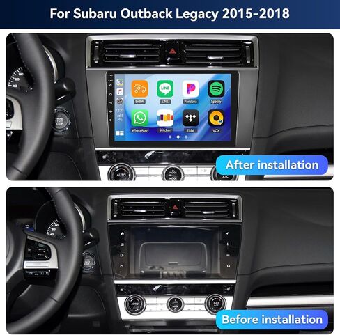 [4+64G] 8-Core Qualcomm Android 15 Car Radio Stereo for Subaru Outback Legacy 2015-2018 with Wireless Carplay&Android Auto,9 Inch Car Radio with Mirror Link Bluetooth 5.1 FM/RDS DSP WiFi GPS SWC in Saudi Arabia