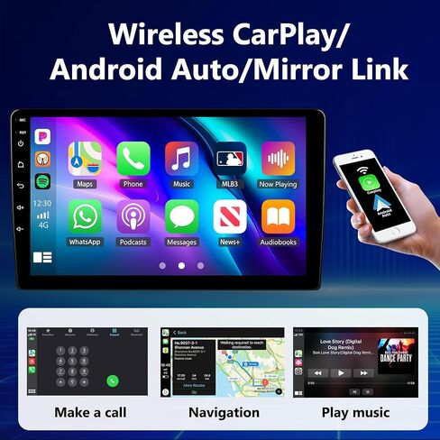 [4+64G] 8-Core Qualcomm Android 15 Car Radio Stereo for Subaru Outback Legacy 2015-2018 with Wireless Carplay&Android Auto,9 Inch Car Radio with Mirror Link Bluetooth 5.1 FM/RDS DSP WiFi GPS SWC in Saudi Arabia