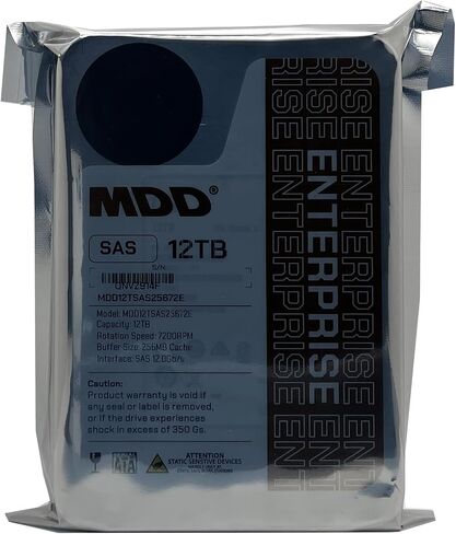 MDD MAXDIGITALDATA 12TB 7200RPM 256MB Cache SAS 12.0Gb/s 3.5inch Internal Enterprise Hard Drive (MDD12TSAS25672E) - [ NOT a SATA HDD ] (Renewed) in Saudi Arabia