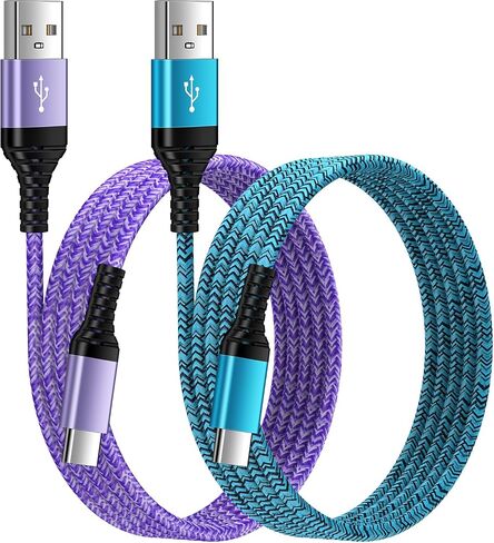 كابل شاحن USB A إلى USB C طويل 10أقدام/3 عبوات لسيارة iPhone 15/15 Pro/15 Pro Max/15 Plus، سلك شاحن Android من النوع C شحن سريع لهاتف Samsung Galaxy A05S/A54/A53/A14/A13/A03S/S23 S22 الترا/S21/S20 in Kuwait
